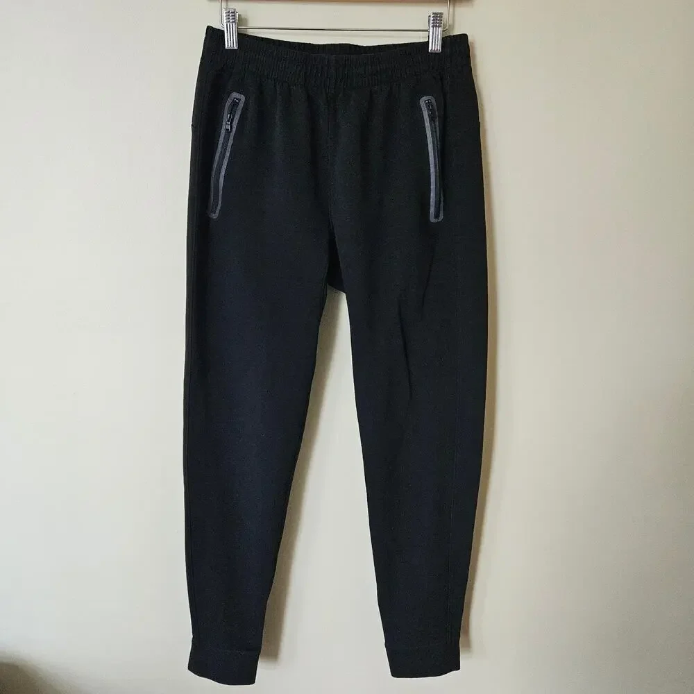 Old Navy Active Men's Dynamic Fleece Joggers, Size M Black Athletic Lounge - Picture 1 of 7